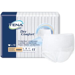 Unisex Adult Absorbent Underwear TENA® Dry Comfort™ Pull On with Tear Away Seams Disposable Moderate Absorbency