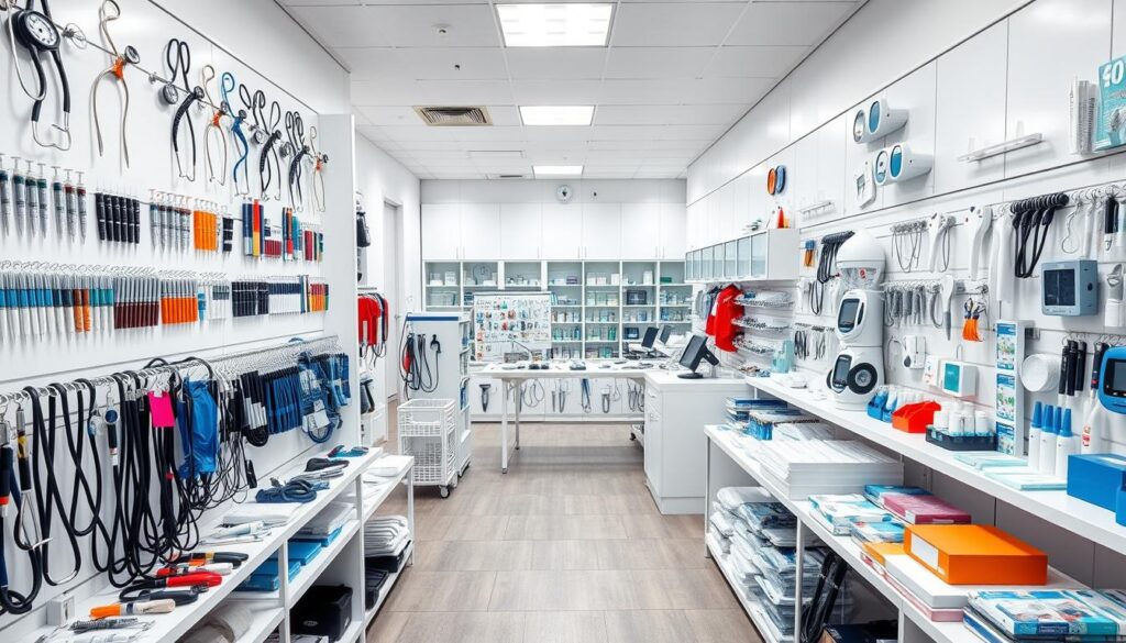 diverse medical equipment selection
